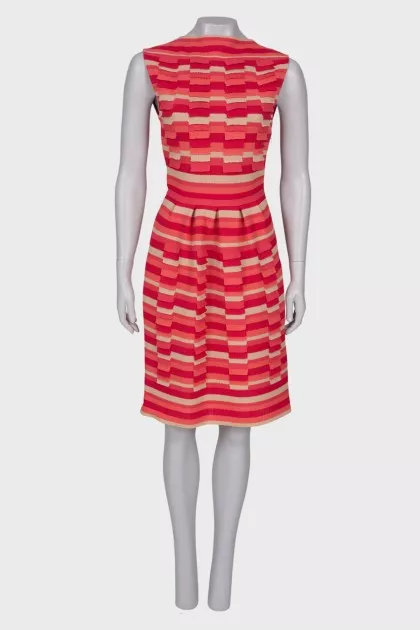 Striped midi dress