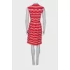 Striped midi dress