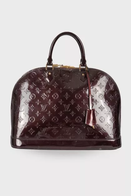 Alma Monogram Vernis bag