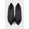 Pointed toe textile shoes
