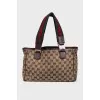 Сумка Web Buckle Tote GG Canvas