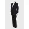 Wool suit in signature print