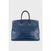Сумка Birkin 35 Blue Brighton
