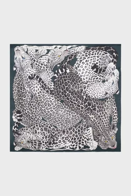 Платок Lazy Leopardesses с бирокой