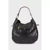 Сумка Vitello Shine Zippy Detail Hobo Bag Baltico