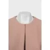 Шерстяное пальто прямого кроя