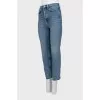 Джинси slim fit на високій талії