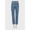 Джинси slim fit на високій талії