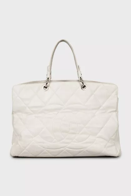 Сумка Timeless CC Quilted Caviar Leather Shopping Tote