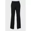 Men's straight wool trousers
