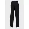 Men's straight wool trousers