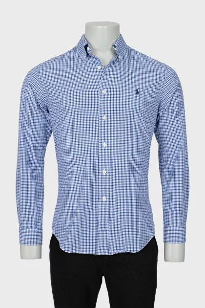 Чоловіча картата сорочка slim fit