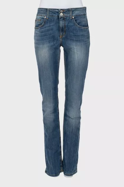 Джинси skinny fit синього кольору