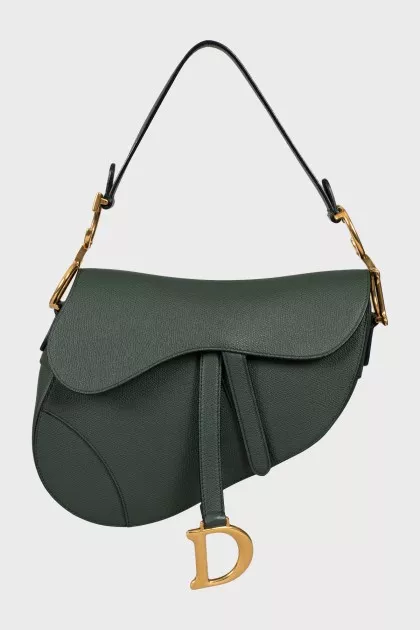 Зеленая сумка Saddle