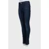Джинсы skinny fit темно-синего цвета