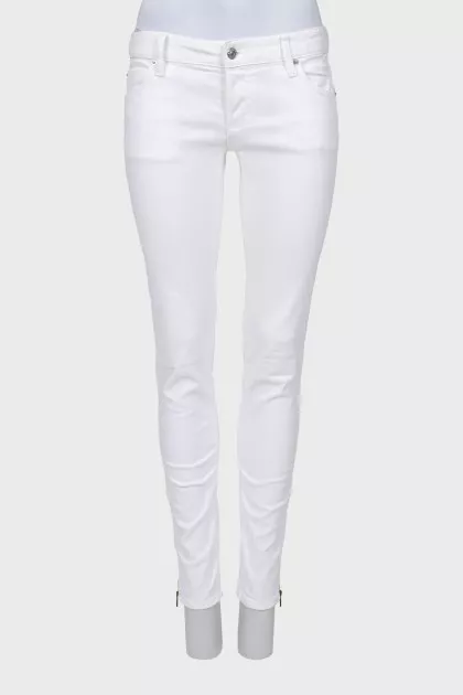 Белые джинсы skinny fit