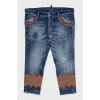 Укороченные джинсы skinny fit