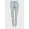 Светло-голубые джинсы slim fit