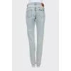 Светло-голубые джинсы slim fit