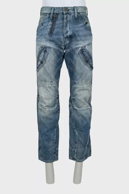 Чоловічі блакитні джинси relaxed fit