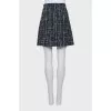 High waist tweed skirt