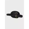 Поясна сумка Black Matelassé Leather GG Marmont