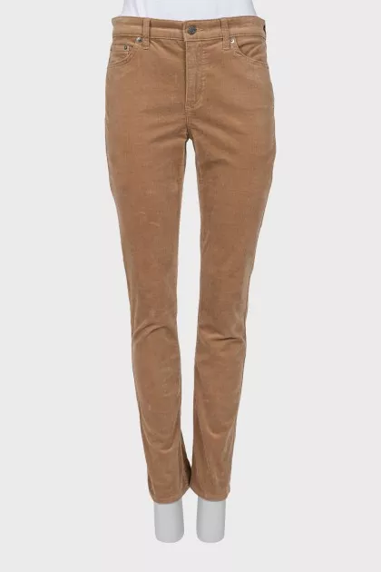 Вельветові джинси slim fit