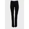 Чорні джинси regular fit на гудзиках