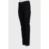 Чорні джинси regular fit на гудзиках