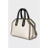 Сумка Falabella Mini Crocodile-Embossed Box