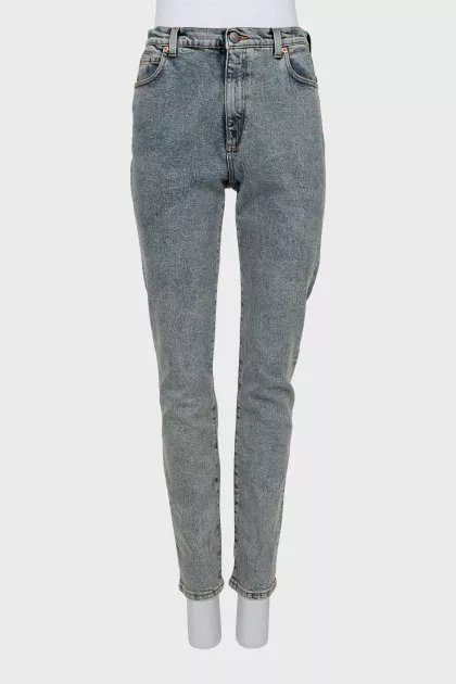 Джинси slim fit на високій посадці