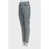 Джинси slim fit на високій посадці