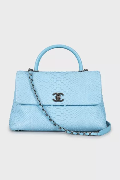Сумка Coco Handle Flap Python