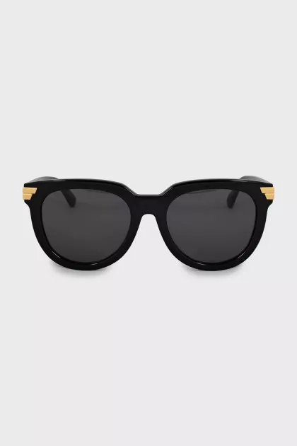 Сонцезахисні окуляри wayfarer із золотистим декором