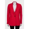 Red slim fit jacket