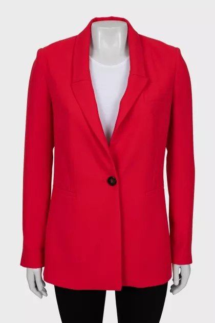 Red slim fit jacket