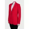 Red slim fit jacket