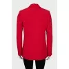 Red slim fit jacket