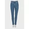 Джинси slim fit блакитного кольору