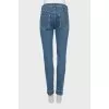 Джинси slim fit блакитного кольору