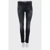 Джинси skinny fit з ефектом потертості