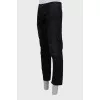 Чоловічі чорні джинси slim fit