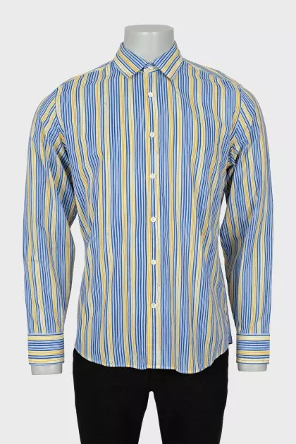 Чоловіча смугаста сорочка slim fit