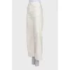 Білі джинси wide leg fit