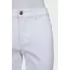 Джинсы skinny fit белого цвета
