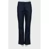 Джинсы straight fit синего цвета