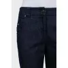 Джинсы straight fit синего цвета