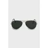 Сонцезахисні окуляри зі сріблястою оправою Aviator
