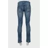 Чоловічі джинси slim fit з потертостями
