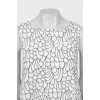 Black and white A-line dress